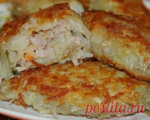 Картофельные зразы с мясным фаршем