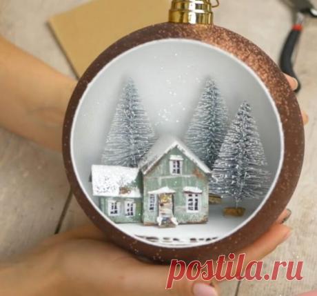 Очаровательный новогодний декор: ёлочная игрушка своими руками