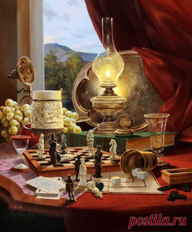 Натюрморты. Художник Дюла Борош (Gyula Boros).