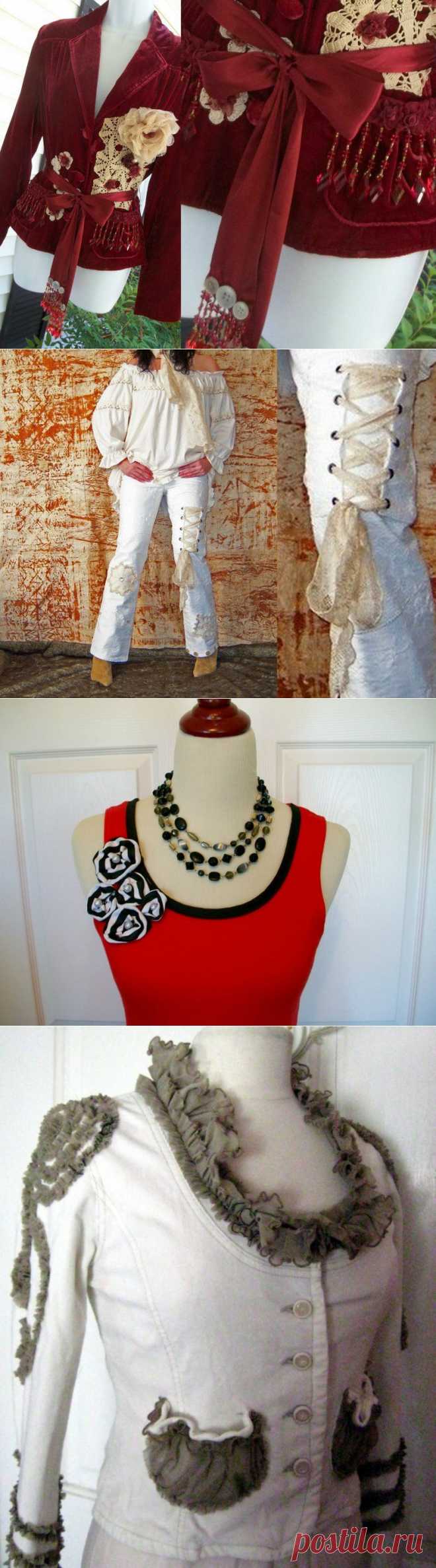 Идеи декора и разных переделок одежды, обуви и т.п.