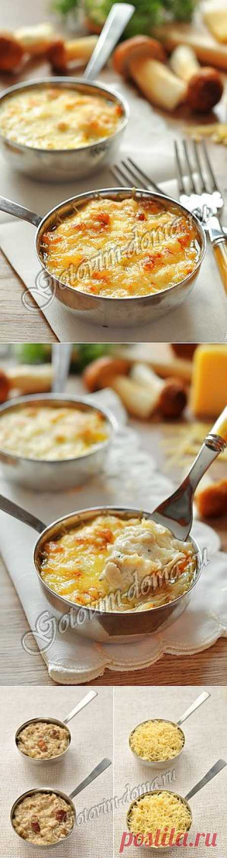 Рецепт: Жюльен из курицы с грибами