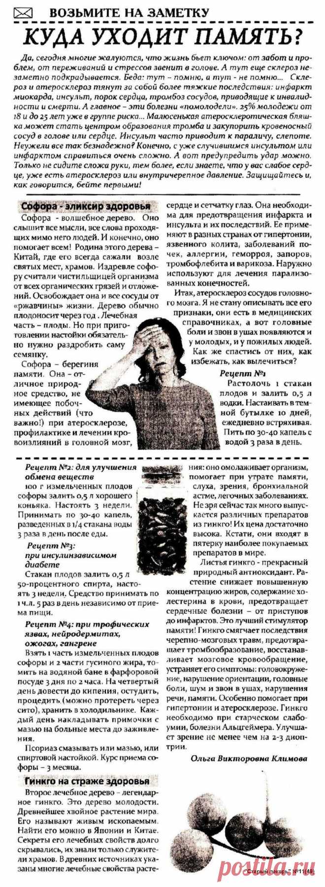 Куда уходит память?