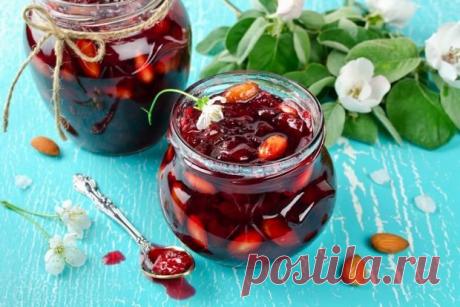 Вишневое варенье с миндалем — Сад Заготовка