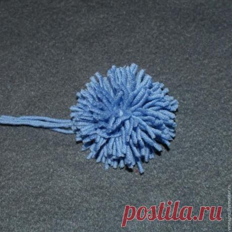 Когда срочно нужен помпон, или Очень простой способ изготовления - Ярмарка Мастеров - ручная работа, handmade