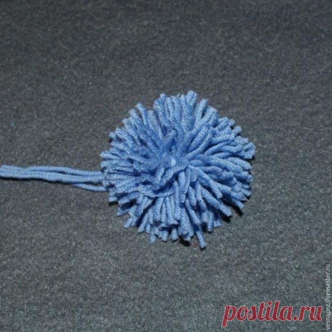 Когда срочно нужен помпон, или Очень простой способ изготовления - Ярмарка Мастеров - ручная работа, handmade