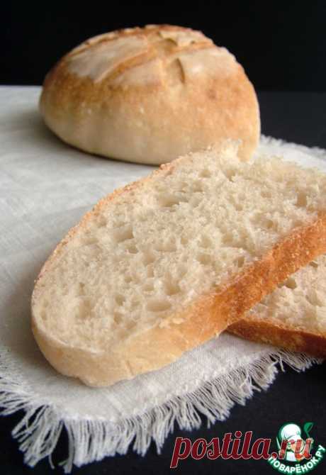 Простой пшеничный хлеб на закваске – кулинарный рецепт