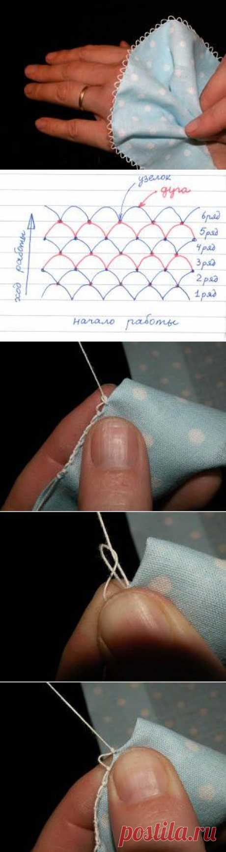 Делаем кружева иголкой. Палестинское кружево..