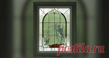 Leaded and stained glass panels in Llanelli