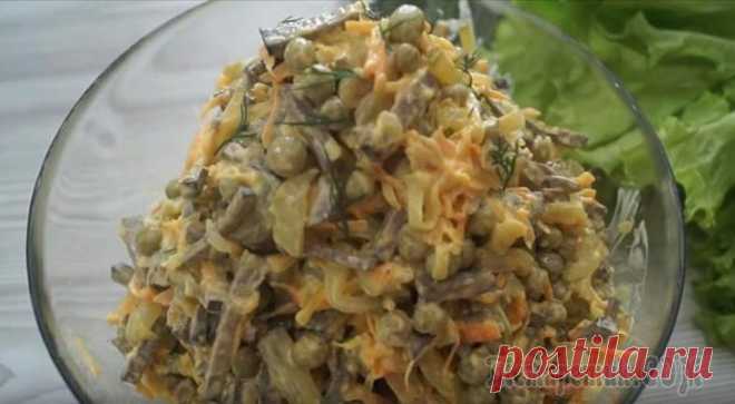 Печеночный салат. Вкуснейший салат из печени