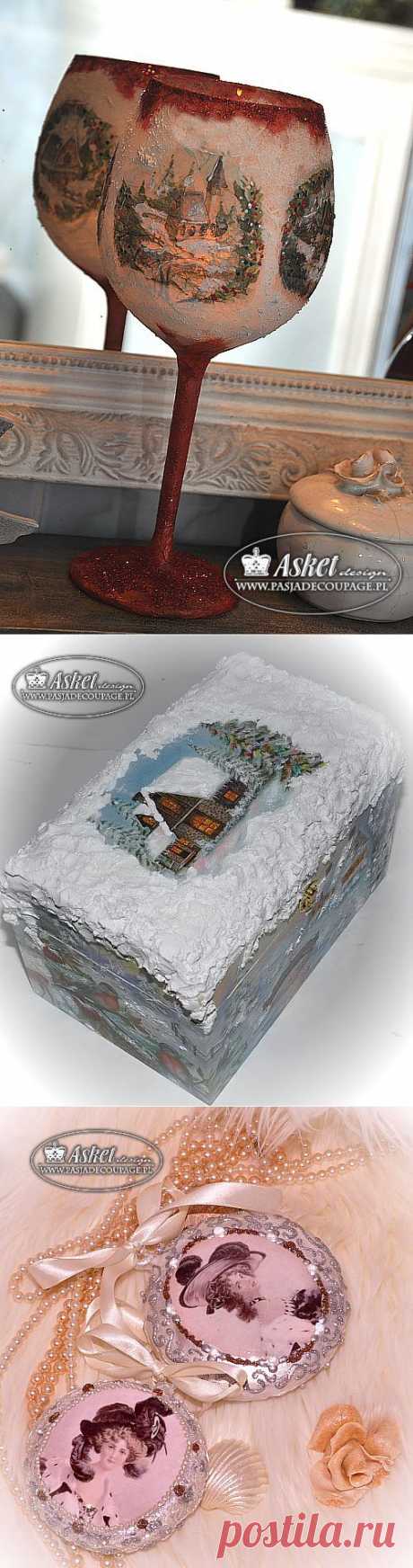 Новогодний декупаж от Asket