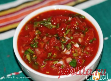 Томатная сальса с кинзой и луком - Рецепт с пошаговыми фотографиями - Ням.ру