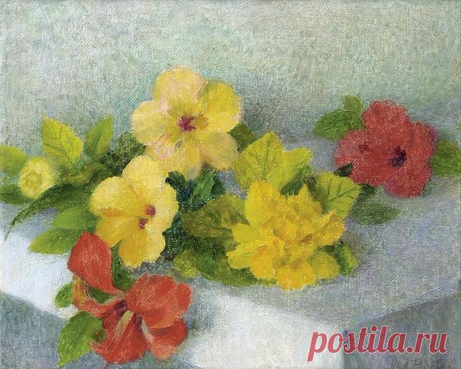 Что говорит цветок человеку... Художник Дод Проктер / Dod Procter (Англия, 1892-1972); писатель и философ Ильин И. А. (Россия, 1883-1954)