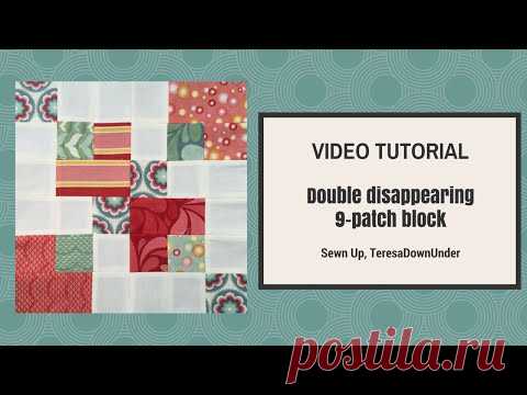 Patchwork - Doppio 9-patch  Ecco un filmato che vi mostrerà come realizzare un altro blocco in patchwork davvero facile e veloce. Si tratta di una variazione del classico 9 - patch, infatti,
