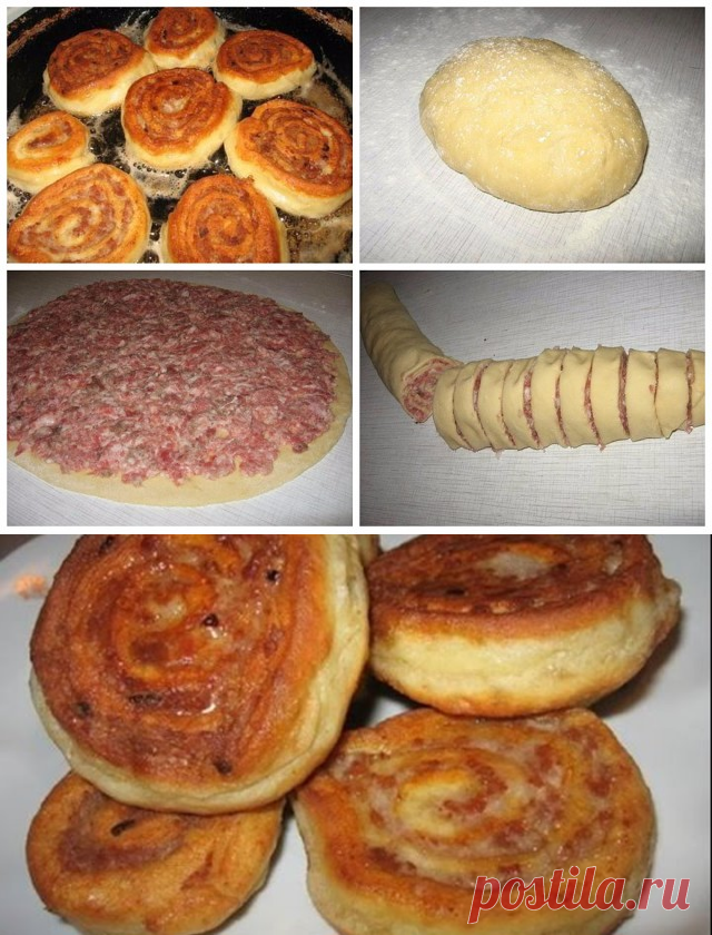 ШАНЕЖКИ С МЯСОМ!