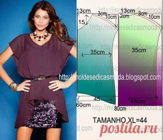 Moldes Moda por Medida: BLUSA FÁCIL DE FAZER-41