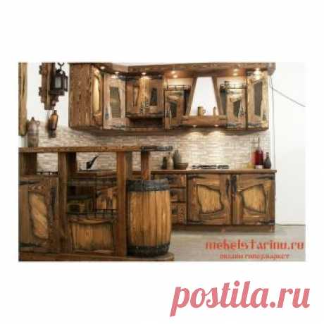 Кухня под старину из массива дерева "Дарена"