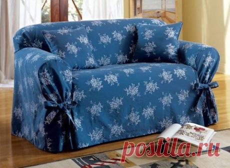 Как сшить чехол на диван своими руками: выкройка универсальная из ткани