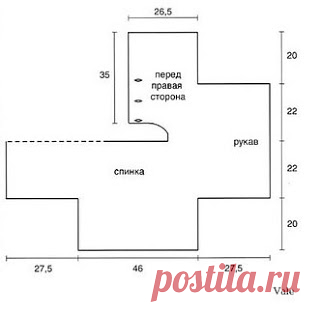 Стильный жакет спицами схемы