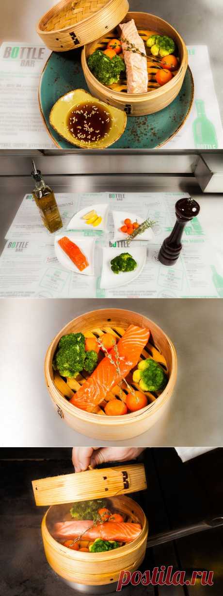 Лосось на пару с брокколи и тимьяном.
основные блюда
ВРЕМЯ ПОДГОТОВКИ
10 минут
ВРЕМЯ ПРИГОТОВЛЕНИЯ
20 минут
КОЛИЧЕСТВО ПОРЦИЙ 1
лосось (филе) 180г
брокколи 70г
морковь 30г
тимьян 1 веточка
лимон 30г