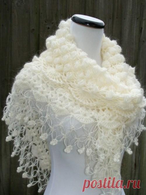 Как связать шаль — схема и описание для начинающих. Шаль спицами или крючком — схемы вязания новинки 2016-2017