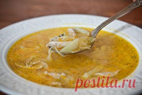 Куриный суп с вермишелью