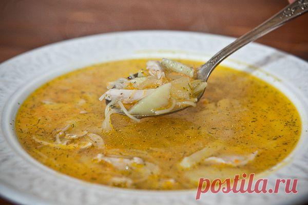 Куриный суп с вермишелью