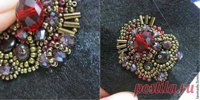 Мастер-класс: серьги «Бордо» в винтажном стиле - делаем своими руками