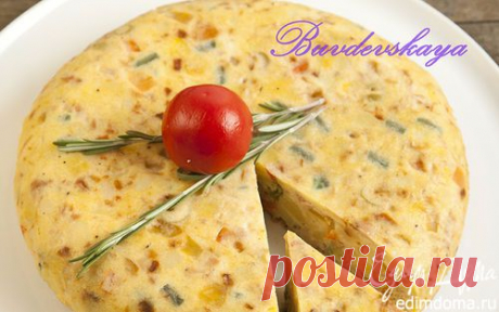 Испанская тортилья с тунцом и брокколи | Кулинарные рецепты от «Едим дома!»