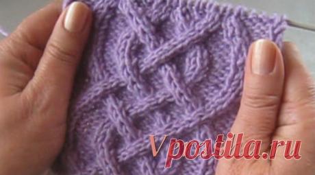 Ирландский узор в виде красивого арана | Вераша - о вязании в деталях | Яндекс Дзен