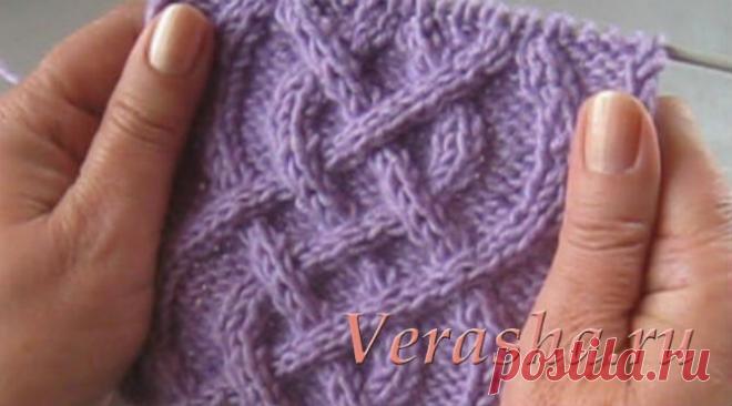 Ирландский узор в виде красивого арана | Вераша - о вязании в деталях | Яндекс Дзен