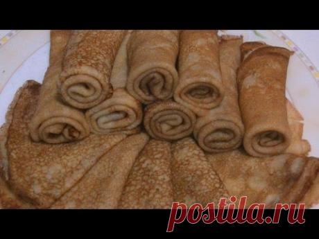 Заварные блинчики на кефире .Ажурные Блинчики.