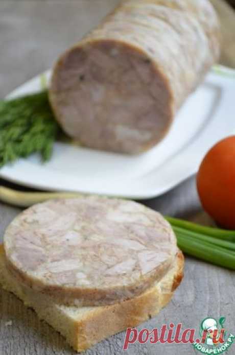 Зельц – кулинарный рецепт