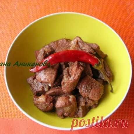 Свинина маринованная в красном вине с кориандром - МирТесен