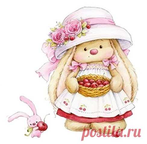 Зайки Мими для декупажа. / Декупаж / Картинки для декупажа