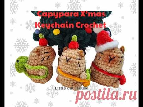 #45 Hướng dẫn cách làm Capypara Noel bằng len - Tutorial Capypara X'mas Crochet