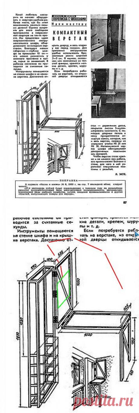 Компактный верстак | Самоделкино