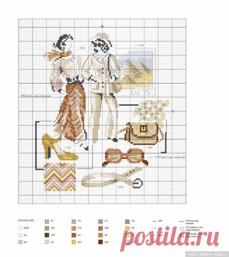 Французская вышивка 2 - Схемы вышивки крестом | Бэйбики - 246286