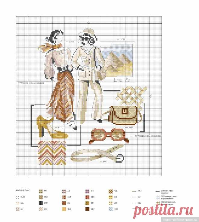 Французская вышивка 2 - Схемы вышивки крестом | Бэйбики - 246286
