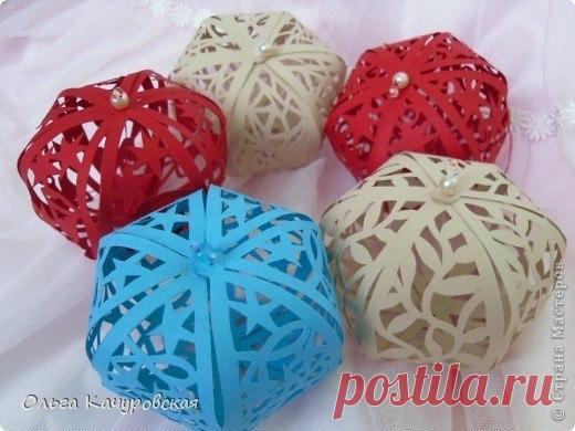 УКРАШЕНИЯ НА ЕЛКУ ИЗ БУМАГИ