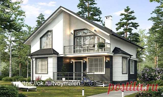 Общая площадь  147.89 м2+ террасы, балконы - 21,02 кв.м.
 Стоимость строительства из газоблоков  под ключ от 5,1 млн.р.  Цена действительна при отсутствии уклона местности, высоких грунтовых вод, а также при возможности въезда на участок крупногабаритной грузовой техники.