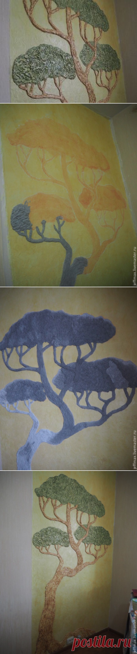 Как сделать барельеф «Дерево» на стене - Ярмарка Мастеров - ручная работа, handmade