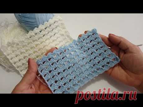 Punto fantasìa para colchitas,bufandas y blusas