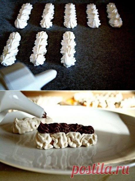 Как приготовить безе с кофейной начинкой - рецепт, ингридиенты и фотографии