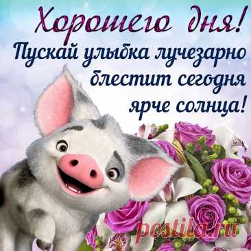 Хорошего настроения тебе в этот день, и пусть оно продлится всю следующую неделю!