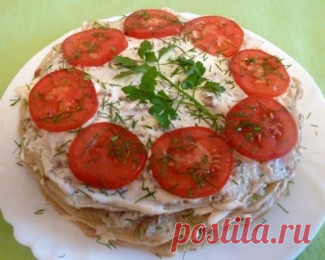 Закусочный тортик &quot;Кабачок&quot;