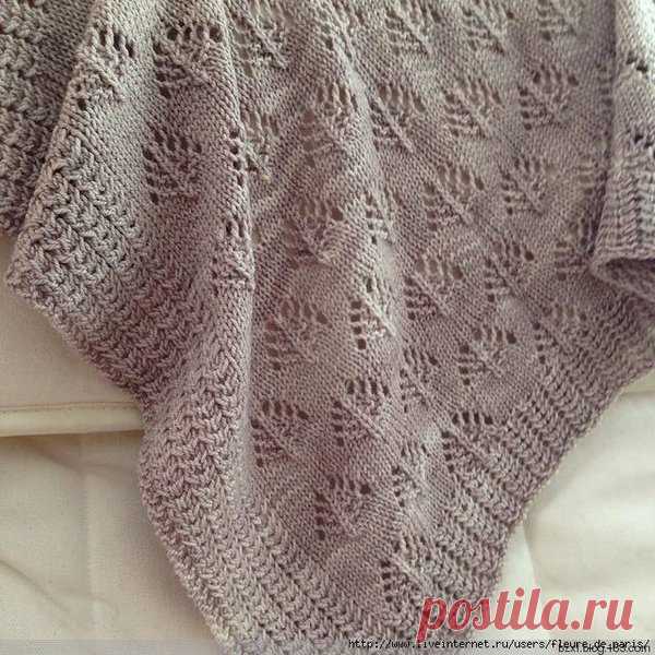 Красивый узор для пледа | Вязальный роман | Яндекс Дзен