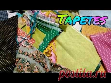 2  IDEIAS  DE TAPETES USANDO  RETALHOS 💥 #diy 💥Faça também 😍 #retalhos