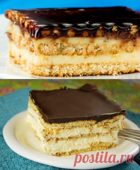 Это самый вкусный торт выпечки, который я пробовала! Нежнейшее сливочное удовольствие! - Кулинария, красота, лайфхаки