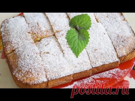 Яблочный кекс на сметане