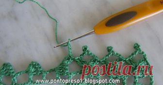 Croche - Barrando já  pensando no NATAL . . . Para acabamentos rápidos, um barradinho simples . . .  BARRANDO EM VERMELHO  &  BRANCO :